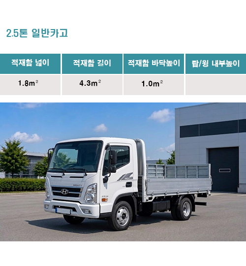 2.5톤 일반카고